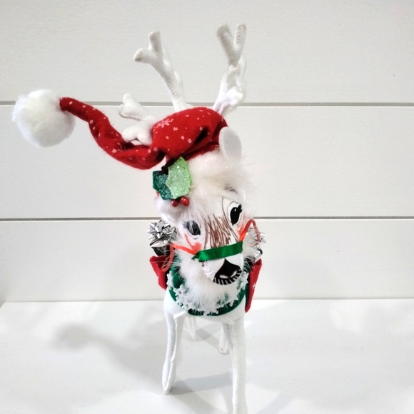 Annalee 12" White Snowflake Reindeer 🦌 - Picture 4 of 6